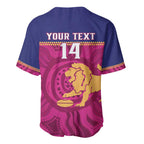 AFL Lions Football Custom Baseball Jersey Brisbane Fight For Victory Indigenous Art - Aussie Hoodie