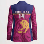 AFL Lions Football Custom Blazer Brisbane Fight For Victory Indigenous Art - Aussie Hoodie