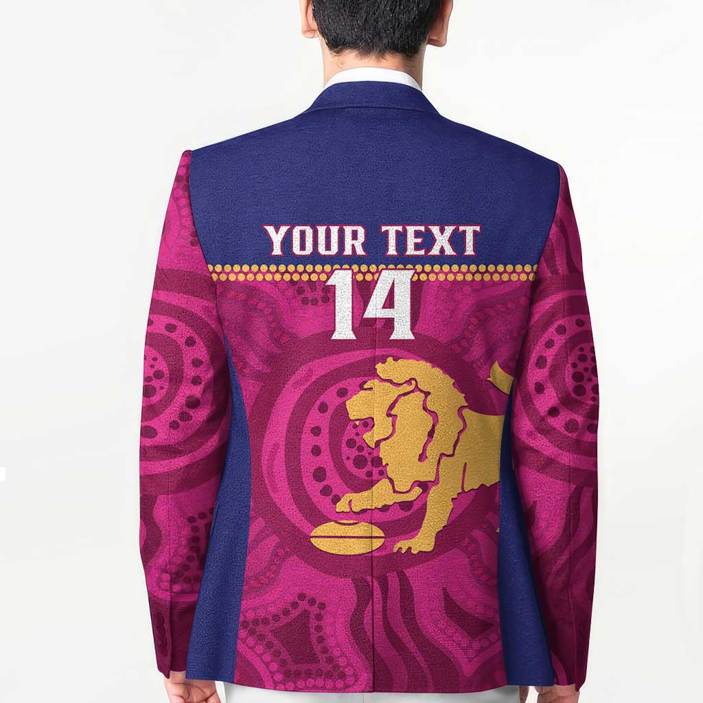 AFL Lions Football Custom Blazer Brisbane Fight For Victory Indigenous Art - Aussie Hoodie