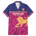 AFL Lions Football Custom Family Matching Mermaid Dress and Hawaiian Shirt Brisbane Fight For Victory Indigenous Art - Aussie Hoodie