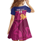 AFL Lions Football Custom Family Matching Off Shoulder Short Dress and Hawaiian Shirt Brisbane Fight For Victory Indigenous Art - Aussie Hoodie