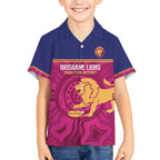 AFL Lions Football Custom Hawaiian Shirt Brisbane Fight For Victory Indigenous Art - Aussie Hoodie
