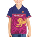 AFL Lions Football Custom Kid Hawaiian Shirt Brisbane Fight For Victory Indigenous Art - Aussie Hoodie