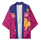 AFL Lions Football Custom Kimono Brisbane Fight For Victory Indigenous Art - Aussie Hoodie