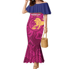 AFL Lions Football Custom Mermaid Dress Brisbane Fight For Victory Indigenous Art - Aussie Hoodie