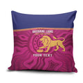 AFL Lions Football Custom Pillow Cover Brisbane Fight For Victory Indigenous Art - Aussie Hoodie