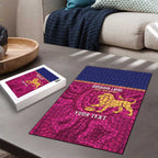 AFL Lions Football Custom Puzzle Brisbane Fight For Victory Indigenous Art - Aussie Hoodie