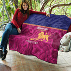AFL Lions Football Custom Quilt Brisbane Fight For Victory Indigenous Art - Aussie Hoodie