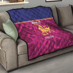 AFL Lions Football Custom Quilt Brisbane Fight For Victory Indigenous Art - Aussie Hoodie