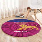 AFL Lions Football Custom Round Carpet Brisbane Fight For Victory Indigenous Art - Aussie Hoodie