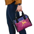 AFL Lions Football Custom Shoulder Handbag Brisbane Fight For Victory Indigenous Art - Aussie Hoodie