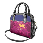 AFL Lions Football Custom Shoulder Handbag Brisbane Fight For Victory Indigenous Art - Aussie Hoodie