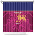 AFL Lions Football Custom Shower Curtain Brisbane Fight For Victory Indigenous Art - Aussie Hoodie