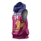 AFL Lions Football Custom Sleeveless Hoodie Brisbane Fight For Victory Indigenous Art - Aussie Hoodie