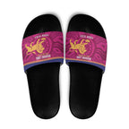 AFL Lions Football Custom Slide Sandals Brisbane Fight For Victory Indigenous Art - Aussie Hoodie