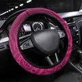 AFL Lions Football Steering Wheel Cover Brisbane Fight For Victory Indigenous Art - Aussie Hoodie