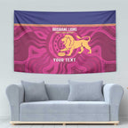 AFL Lions Football Custom Tapestry Brisbane Fight For Victory Indigenous Art - Aussie Hoodie