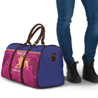 AFL Lions Football Custom Travel Bag Brisbane Fight For Victory Indigenous Art - Aussie Hoodie