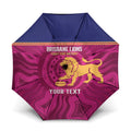 AFL Lions Football Custom Umbrella Brisbane Fight For Victory Indigenous Art - Aussie Hoodie