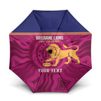 AFL Lions Football Custom Umbrella Brisbane Fight For Victory Indigenous Art - Aussie Hoodie