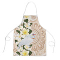 Australia Long-billed Corella Apron Cacatua Tenuirostris Plumeria Aboriginal Art - Aussie Hoodie