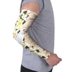 Australia Long-billed Corella Arm Sleeves Cacatua Tenuirostris Plumeria Aboriginal Art - Aussie Hoodie