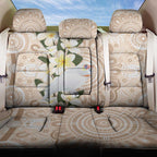 Australia Long-billed Corella Back Car Seat Cover Cacatua Tenuirostris Plumeria Aboriginal Art - Aussie Hoodie