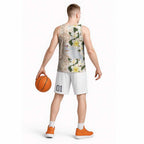 Australia Long-billed Corella Basketball Jersey Cacatua Tenuirostris Plumeria Aboriginal Art - Aussie Hoodie