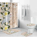 Australia Long-billed Corella Bathroom Set Cacatua Tenuirostris Plumeria Aboriginal Art - Aussie Hoodie