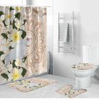 Australia Long-billed Corella Bathroom Set Cacatua Tenuirostris Plumeria Aboriginal Art - Aussie Hoodie