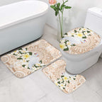 Australia Long-billed Corella Bathroom Set Cacatua Tenuirostris Plumeria Aboriginal Art - Aussie Hoodie