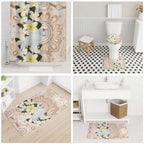 Australia Long-billed Corella Bathroom Set Cacatua Tenuirostris Plumeria Aboriginal Art - Aussie Hoodie