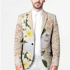 Australia Long-billed Corella Blazer Cacatua Tenuirostris Plumeria Aboriginal Art - Aussie Hoodie