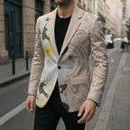 Australia Long-billed Corella Blazer Cacatua Tenuirostris Plumeria Aboriginal Art - Aussie Hoodie