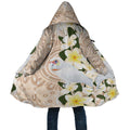 Australia Long-billed Corella Cloak Cacatua Tenuirostris Plumeria Aboriginal Art - Aussie Hoodie