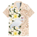 Australia Long-billed Corella Family Matching Mermaid Dress and Hawaiian Shirt Cacatua Tenuirostris Plumeria Aboriginal Art - Aussie Hoodie