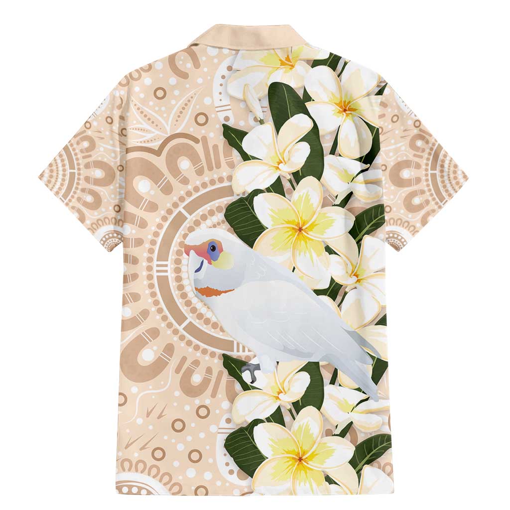 Australia Long-billed Corella Family Matching Mermaid Dress and Hawaiian Shirt Cacatua Tenuirostris Plumeria Aboriginal Art - Aussie Hoodie