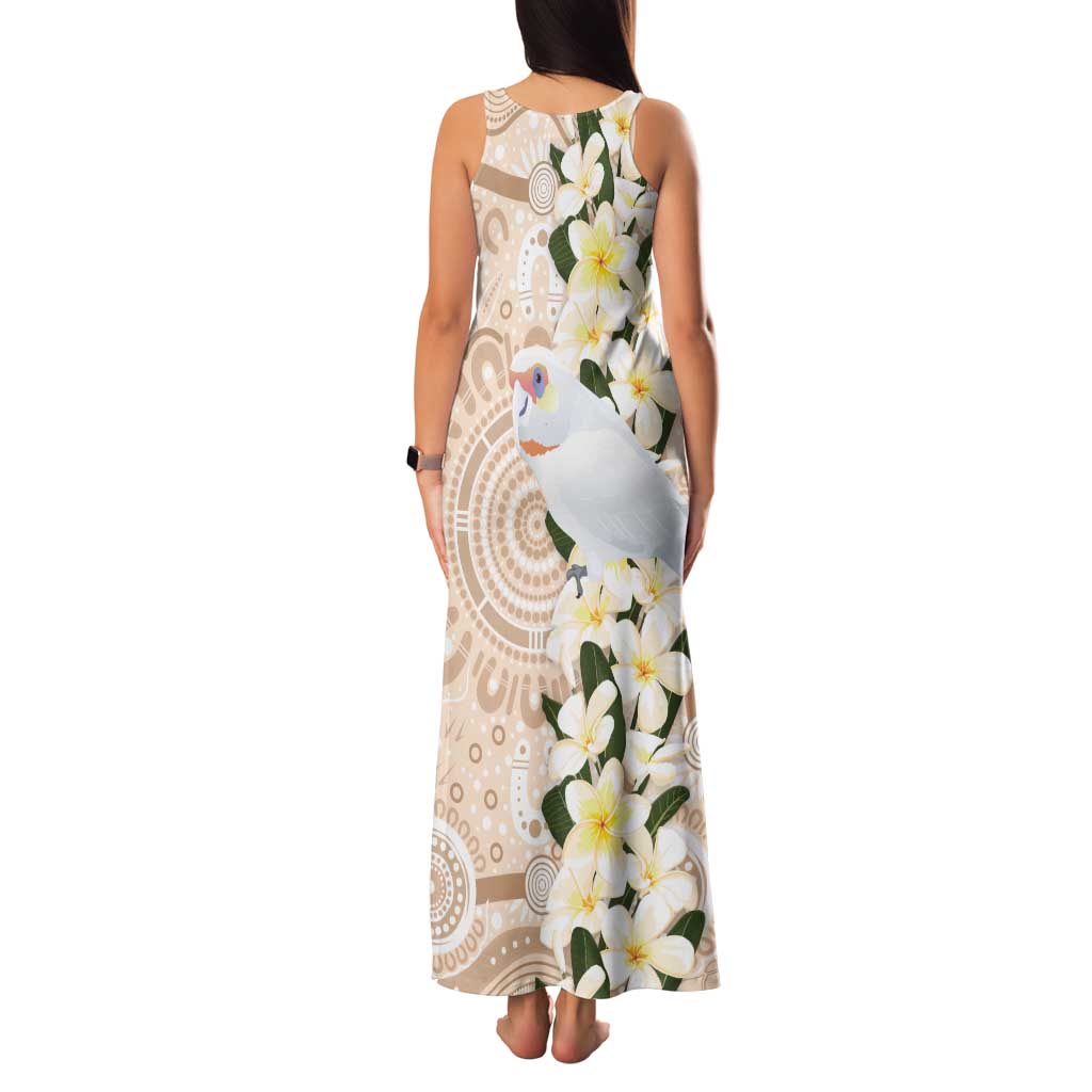 Australia Long-billed Corella Family Matching Tank Maxi Dress and Hawaiian Shirt Cacatua Tenuirostris Plumeria Aboriginal Art - Aussie Hoodie