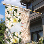 Australia Long-billed Corella Garden Flag Cacatua Tenuirostris Plumeria Aboriginal Art - Aussie Hoodie