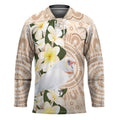 Australia Long-billed Corella Hockey Jersey Cacatua Tenuirostris Plumeria Aboriginal Art - Aussie Hoodie