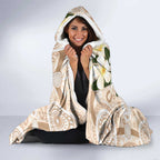 Australia Long-billed Corella Hooded Blanket Cacatua Tenuirostris Plumeria Aboriginal Art - Aussie Hoodie