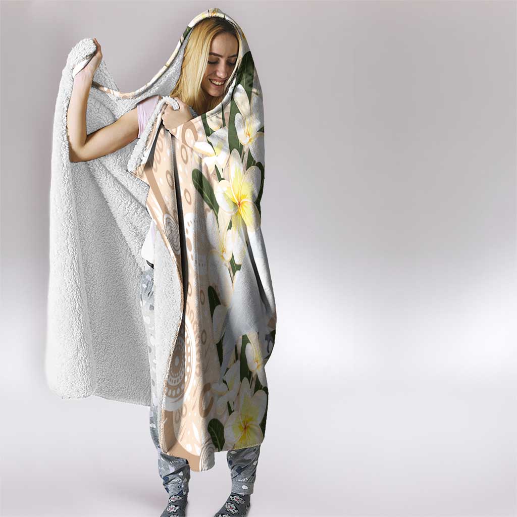 Australia Long-billed Corella Hooded Blanket Cacatua Tenuirostris Plumeria Aboriginal Art - Aussie Hoodie