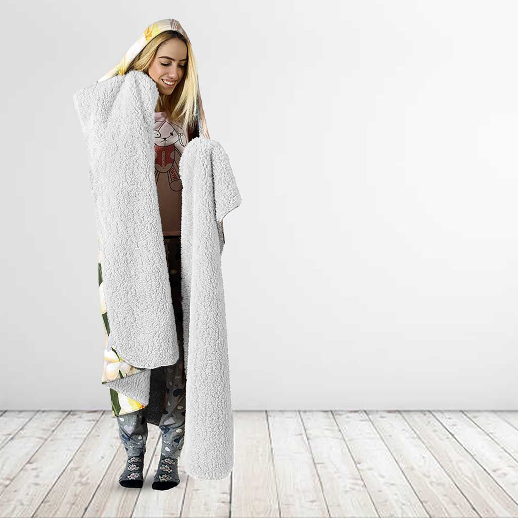 Australia Long-billed Corella Hooded Blanket Cacatua Tenuirostris Plumeria Aboriginal Art - Aussie Hoodie