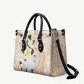 Australia Long-billed Corella Leather Bag Cacatua Tenuirostris Plumeria Aboriginal Art - Aussie Hoodie