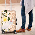 Australia Long-billed Corella Luggage Cover Cacatua Tenuirostris Plumeria Aboriginal Art - Aussie Hoodie