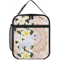 Australia Long-billed Corella Lunch Bag Cacatua Tenuirostris Plumeria Aboriginal Art