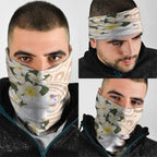 Australia Long-billed Corella Neck Gaiter Cacatua Tenuirostris Plumeria Aboriginal Art - Aussie Hoodie