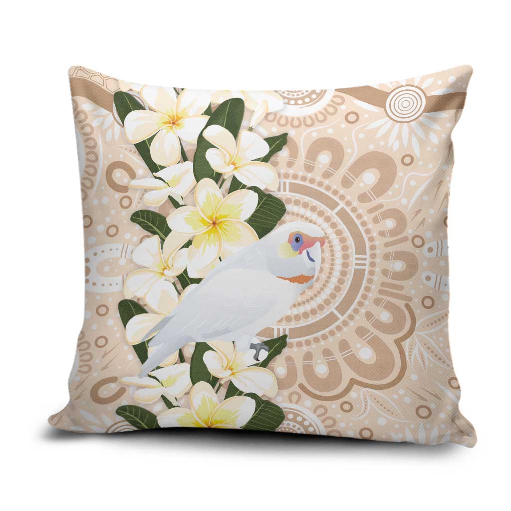 Australia Long-billed Corella Pillow Cover Cacatua Tenuirostris Plumeria Aboriginal Art - Aussie Hoodie