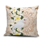 Australia Long-billed Corella Pillow Cover Cacatua Tenuirostris Plumeria Aboriginal Art - Aussie Hoodie