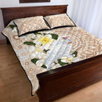 Australia Long-billed Corella Quilt Bed Set Cacatua Tenuirostris Plumeria Aboriginal Art - Aussie Hoodie
